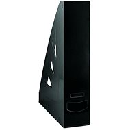Magazine box plastic Office A4/70 mm black - Magazine Rack