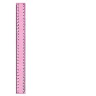 Junior paper ruler 30 cm coloured - Ruler