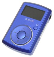 SanDisk Sansa Clip 2GB, modrý (blue), MP3/ WMA, OLED displej, napájení z USB - MP3 přehrávač