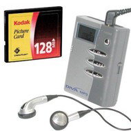 Bundle DIVA MP3064W MP3 přehrávač/diktafon 64MB + Compact Flash 128MB karta - MP3 Player