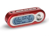 DIVA GEM MP3 přehrávač/ FM tuner/ diktafon 64MB - SD/MMC slot!! Glamour/červený - MP3 Player