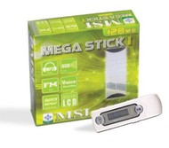 MSI MEGA Stick 5in1, 128 MB, MP3/ WMA přehrávač, FM Tuner, dig. záznamník, USB disk - MP3 Player