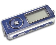 SanDisk Digital Audio Player - 512 MB, modrý (blue), MP3/WMA přehrávač, FM Tuner, dig. záznamník, US - MP3 Player