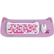 Canyon Kitty edition HSET-W6, pink - CZ/SK - Keyboard and Mouse Set