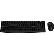 CANYON SET-W01 EN/CS Wireless Black - CZ - Keyboard and Mouse Set