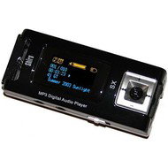 SHIRO SX černý (black), 256 MB + SD/MMC karty, MP3/ WMA/ WAV přehrávač, FM Tuner, dig. záznamník, US - MP3 Player