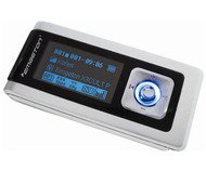 Přenosný MP3 přehrávač Emgeton X3 Cult stříbrný 1GB FM iXSOUND7 - MP3 Player