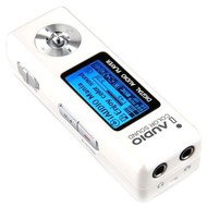 iAUDIO U2 bílý (white), 1 GB, MP3/ WMA/ ASF/ WAV přehrávač, FM Tuner, dig. záznamník, USB2.0 disk, s - MP3 Player