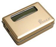 VMAX V-330 zlatý (gold), 128 MB, MP3/ WMA přehrávač, FM Tuner, dig. záznamník, USB disk, sluchátka - MP3 Player