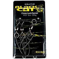 Black Cat Cross Lock Swivel with Carabiner, Size 4/0, 100kg, 3pcs - Swivel