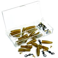 Extra Carp Lead Clip Set With Swivel Ring 10pcs - Lead Clip
