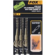 FOX Submerge Leader 30lb Lead Clip Rig + Kwik Change Kit Green - Assembly