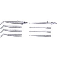 Savage Gear Mini Sandeel Kit Pearl Silver 10pcs (2x4pcs + 2xpigment) - Rubber Bait