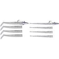 Savage Gear Mini Sandeel Kit Glow 10pcs (2x4pcs + 2xpigment) - Rubber Bait