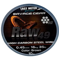 Savage Gear Raw49 0.45mm 16kg 35lb 10m Uncoated Brown - Cable