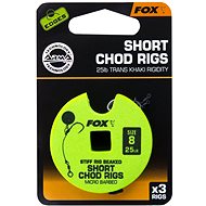 FOX Short Chod Ribbed Barbed Size 8 25lb 3pcs - Rig