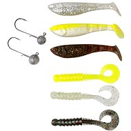 Savage Gear Gumová nástraha Perch Pro Pack Kit 3+3ks + 2 jig.hlavičky - Rubber Bait