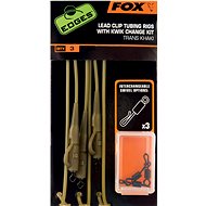 FOX Lead Clip Tubing Rigs + Kwik Change Kit Trans Khaki 3pcs - Assembly