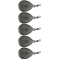 Suretti Long Cast Carp with Eye and Swivel, 110g, Coloured, 5pcs - Lead