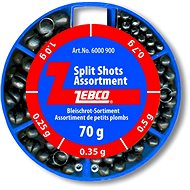 Zebco Split Shot Assortment, Fine, 70g - Shots
