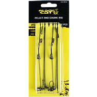 Black Cat Pellet and Chunk Rig Short Hair, Size 6/0, 100cm, 2pcs - Rig