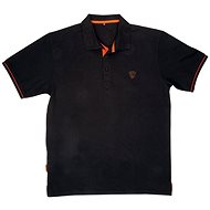 FOX Polo Shirt Black / Orange Size S - T-Shirt