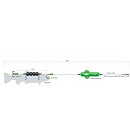 MADCAT Screaming Profi River Rig "Deadbait" M 40g 180cm - Assembly