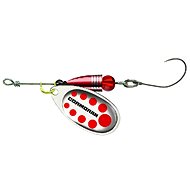 Cormoran Bullet Single Hook Spinner Size 2 4g Silver/Red Dots - Spinner