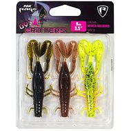FOX Rage Critters 9cm UV Mixed Colours, 3pcs - Rubber Bait