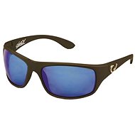 Mustad HP Polarized Sunglasses Black Frame + Smoke Lens with Blue Revo - Cycling Glasses