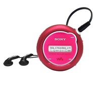 Sony NW-E105/R červený (red), 512MB, MP3/ WMA/ WAV/ ATRAC3 přehrávač, USB2.0 disk, sluchátka - MP3 Player