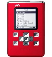 Sony NW-HD5/R červený (red), 20 GB, MP3/ WMA/ WAV/ ATRAC3 přehrávač, hliník, USB2.0 disk, sluchátka - MP3 Player