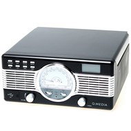 Q.MEDIA radiogramofon černý - MP3 Player
