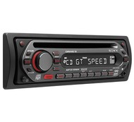 Autorádio Sony CDX-GT200 černé (black), CD/ MP3/ WMA/ ATRAC 3+, ID3 tag, přední vstup, FM/AM tuner s - -