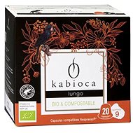 Kabioca ORGANIC Compostable Coffee Capsules for Nespresso Lungo 20 pcs - Kávové kapsle