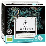 Kabioca ORGANIC Compostable Coffee Capsules for Nespresso Ristretto 20 pcs - Kávové kapsle