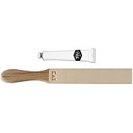KAI knife stropping set, leather strop, 20.5×4cm + polishing paste - Knife Sharpener