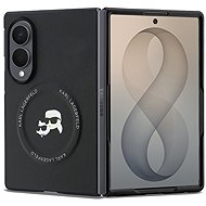 Karl Lagerfeld PU Karl and Choupette Heads Magnetic for Samsung Galaxy Z Fold 8 Black - Protective Case