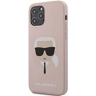 Karl Lagerfeld Head Apple iPhone 12/12 Pro Light Pink tok - Telefon tok