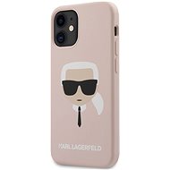 Karl Lagerfeld Head for Apple iPhone 12 Mini, Light Pink - Phone Cover