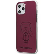 Karl Lagerfeld PC / TPU Metallic Iconic for Apple iPhone 12 Pro Max, Pink - Phone Cover