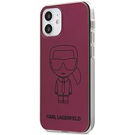 Karl Lagerfeld PC/TPU Metallic Iconic for Apple iPhone 12 Mini, Pink - Phone Cover