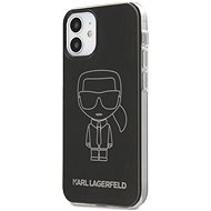 Karl Lagerfeld PC/TPU Metallic Iconic for Apple iPhone 12 Mini, Black - Phone Cover