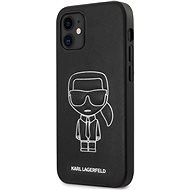 Karl Lagerfeld PU Embossed - Apple iPhone 12 Mini, White - Telefon tok