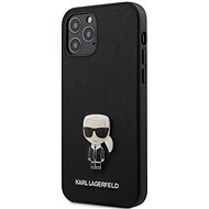 Karl Lagerfeld Saffiano Iconic for Apple iPhone 12/12 Pro, Black - Phone Cover