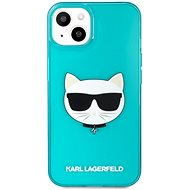 Karl Lagerfeld TPU Choupette Head Cover for Apple iPhone 13 Fluo Blue - Phone Cover