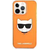 Karl Lagerfeld TPU Choupette Head Cover for Apple iPhone 13 Pro Fluo Orange - Phone Cover