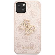 Guess PU 4G Metal Logo Back Cover for Apple iPhone 13 Pink - Phone Cover