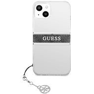 Guess PC/TPU 4G Grey Stripe Back Cover für Apple iPhone 13 mini Transparent - Handyhülle