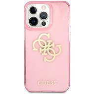 Guess TPU Big 4G Full Glitter Apple iPhone 13 Pro Max rózsaszín tok - Telefon tok